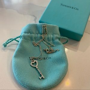 Tiffany Heart Key Pendant